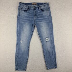 7 For All Mankind Jeans Womens 31‎ Blue The Ankle Skinny Luxe Vintage EC